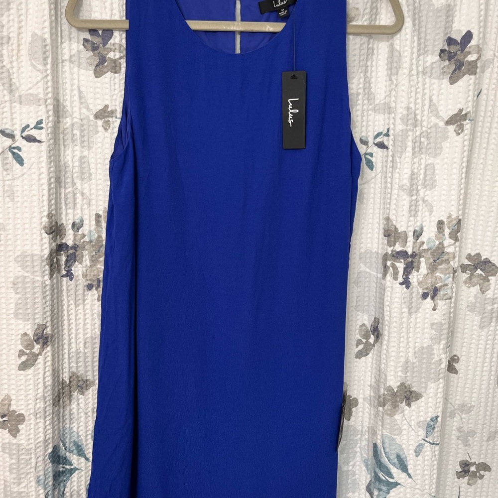 Lulu's Vibrant Blue Sleeveless Mini Dress